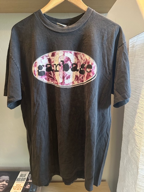 Other - Rare, Original, Vintage, “Garbage,” Black Graphic Feather T-Shirt, XL